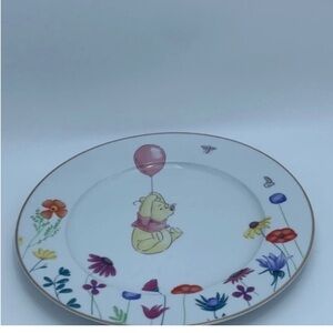 Disney Winnie the Pooh Spring Floral Ceramic Dinner Plate‎